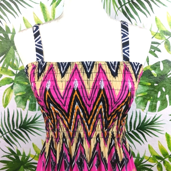 National For Her Zig-Zag Ruched Dress (Size: Large) - Picture 2 of 10